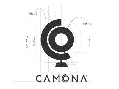 Camona travel logo concept