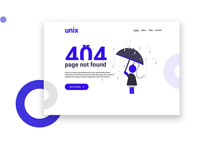 404 Page UI Design