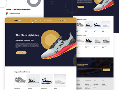Online Shoe Stores website best of behance branding landing page landing page design landing page ui online shop website uidesign ux uxdesign