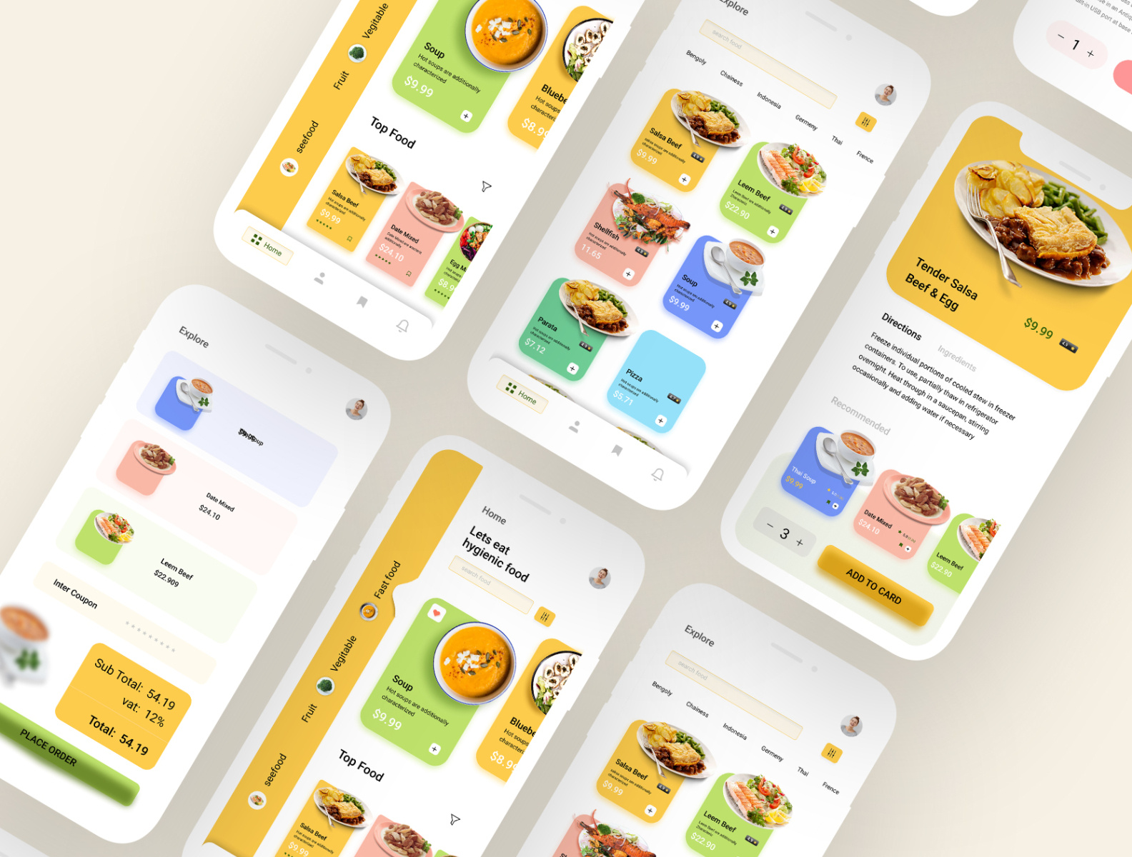 Food apps by Forhad Sheikh on Dribbble