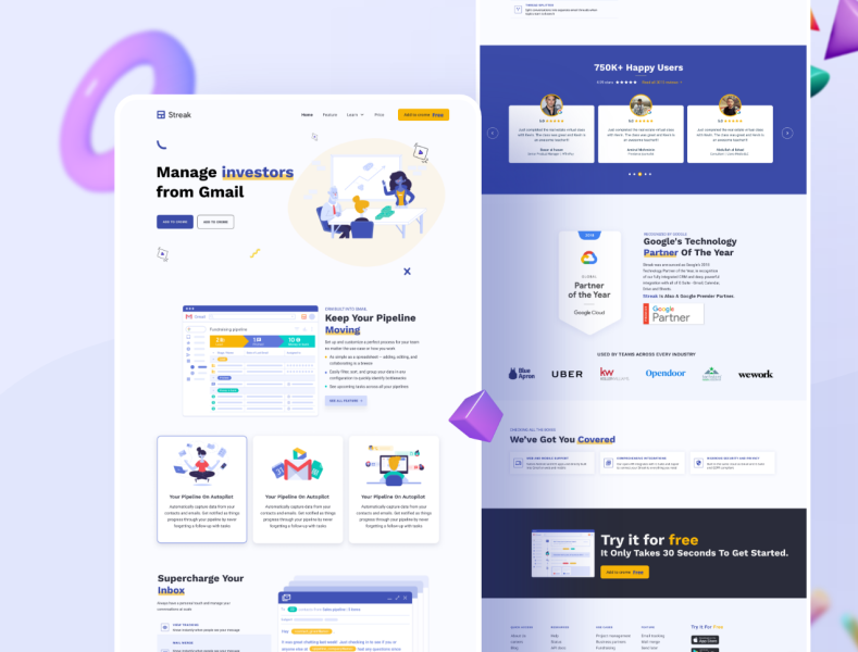 Email Management Website Redesign Landing Page Uiux Design By Forhad 