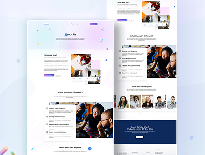 Software developer company about page website design about page adobe xd best of dribbble creative agency crm website e commerce figma illustration it website landing page saas landing page service page design software design trend2021 trendy ui uiux user experience design user interface ux we template