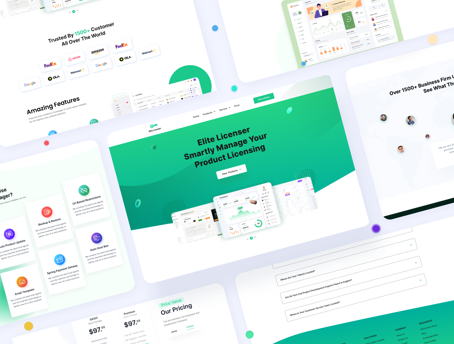 Product License Software Landing Page Design by Forhad Sheikh on Dribbble