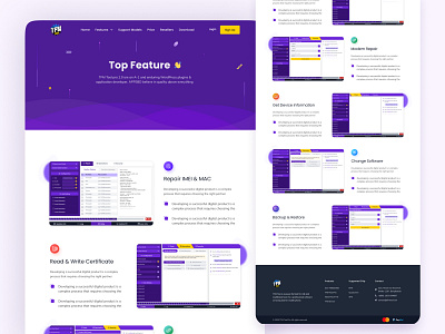 TFM Tools Top Feature page website design best of dribbble branding design feature page ui design illustration landing page ui uidesign uiux ux uxdesign website