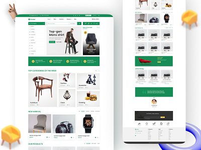 ecommerce website UI design