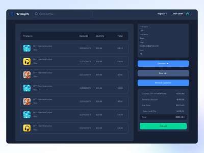 POS Software  UI/ UX Design