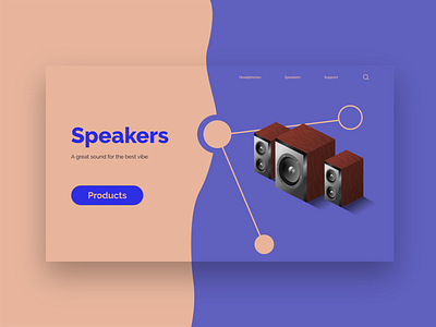 Speakers Webdesign Concept concept design flat design isometric isometric art isometric design ui ui design uiux ux web web design webdesign webdesign concept website