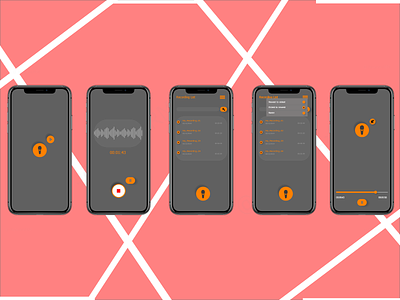 Recorder_UI app design recorder recording sound ui uidesign voice