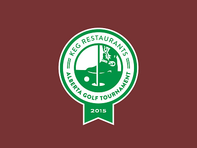 Alberta Golf Badge alberta badge crest logo emblem golf golf icon muskoka chair