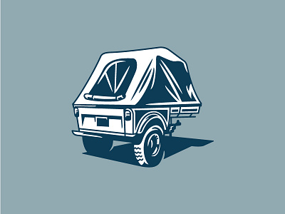 Tentrax Illustration brand identity illustration jeep modern offroad tire trailer vehicle visual system