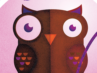 Owl ad animals fun gameboy happy illustration print retro silly texture wildlife