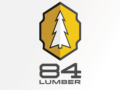 84 Lumber branding clean logo lumber re brand typography wood