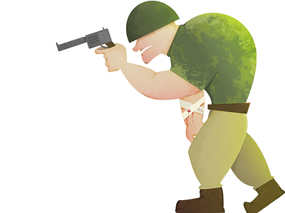 Soldier character character design colors fun illustration soldier