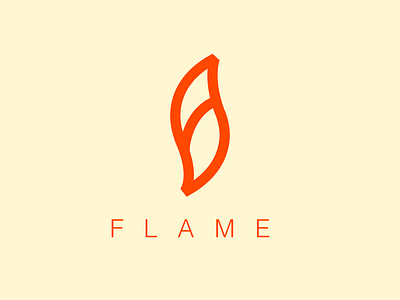 Flame fire flame icon illustration illustrator line work logo logo mark orange