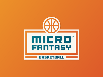 Micro Fantasy Basketball basketball color fantasy fantasy league fantasy sports icon illustrator line line work logo shadows sports