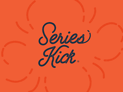 Series Kick Logo branding illustration illustrator logo logo mark script stamp texture vintage