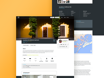 Listing Page clean discovery house housing landing responsive ui ux web web design