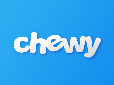 I Work For Chewy! branding creative design florida gradient in house logo move pet team