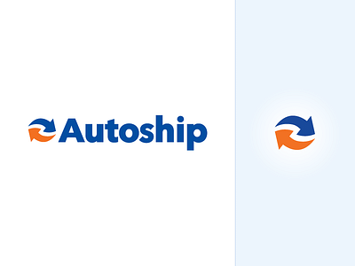 Autoship Branding Refresh arrows auto branding chewy clean logo ship. modern type typography