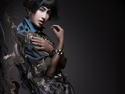 The Runaway Geisha | 02 digitalart editorial fashion illustration photomanipulation