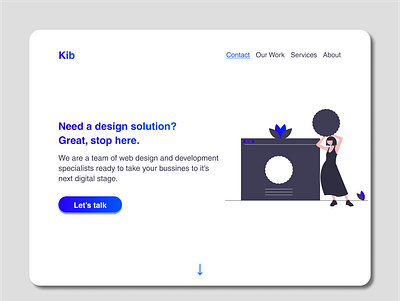 Digital Agency home-page design ui uidesign uiux web webdesign