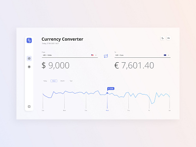 Currency Converter — Main currency converter design spa ui ui ux ui design uidesign uiux web web app web app design web application web application design web apps web design webdesign website website design