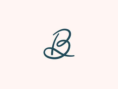 'B' Logo #1 b brand branding custom design flat graphic design icons identity lettering logo monogram script simple vector