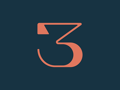 3 / 36 Days of Type 3 36daysoftype letter lettering number type type design typedesign typeface typography