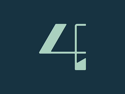 4 / 36 Days of Type 36daysoftype 4 lettering number type type design typedesign typeface typeface. lettering typography