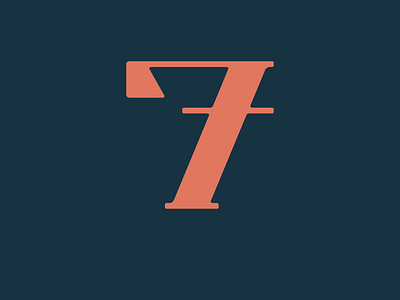 7 / 36 Days of Type 36daysoftype 7 font lettering number type type design typedesign typeface typeface. lettering typography