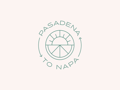 Pasadena to Napa branding design graphic design icon identity logo mark type typography