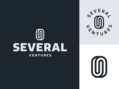 Several Ventures Branding branding design icon illustration logo seal typography