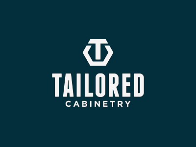 Tailored Cabinetry Logo branding carpenter carpentry design icon illustration logo logo design monogram tailored tc typography