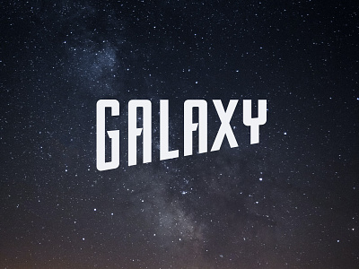 Galaxy Logos branding design galaxy lettering logo perspective script typography universe