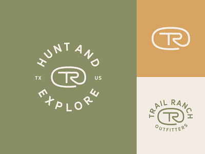 Trail Ranch Outfitters Logo Family branding design icon identity illustration logo mark seal typography