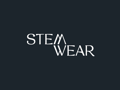 Stemwear Logo branding design fashion icon identity illustration logo typography