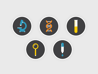 Science Icons icon iconography illustration medical medicine science vector