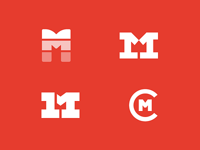 M Marks 1 brand branding c crown icon identity layers logo m mark monogram