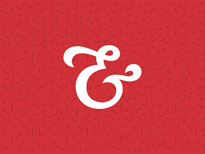 Pattern & Ampersand ampersand branding graphic design icon illustration logo mark pattern red