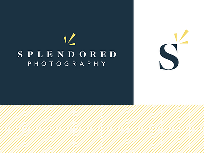 Splendored Photography Logo branding identity lines logo photographer photography s wedding photography