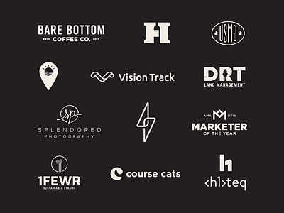 2018 Logo Review brand branding design flat graphic design identity logo logos mark simple typography vector