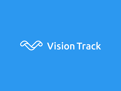 Vision Track Logo brand branding design graphic design icon identity logo mark typography v