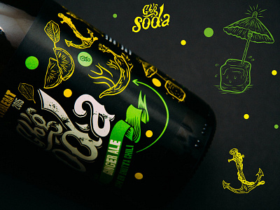 GBG SODA — Ginger Ale illustration packaging