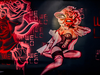 Welo Nightclub collage wall art
