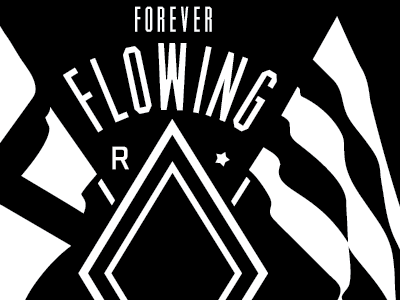 130113 "Flowing" tee design for River City Social Club boutique crest custom design flags hand drawn logo minimal minimalist nautical river stout streetwear tees tshirt