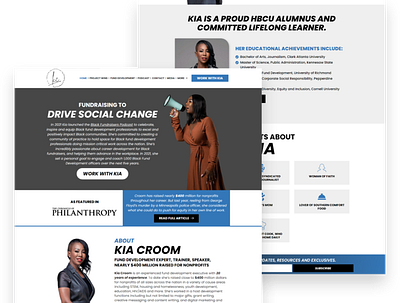 Fundraising Website Design For A Respected Client design landing page landing page design marketing page sales page ui web design wordpress page