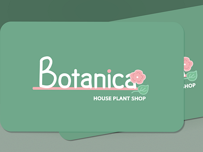 Botanica / House Plant Shop branding calm floral flower flowers health logo shop