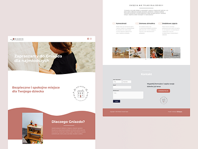 Private nursery - Landing page