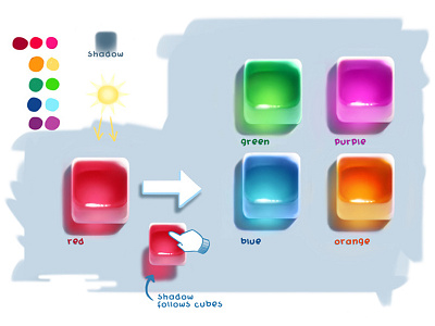 Matching with Friends cubes friends jello matching with