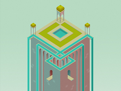 Monument letter a day m monument valley riotvisualdesign tower